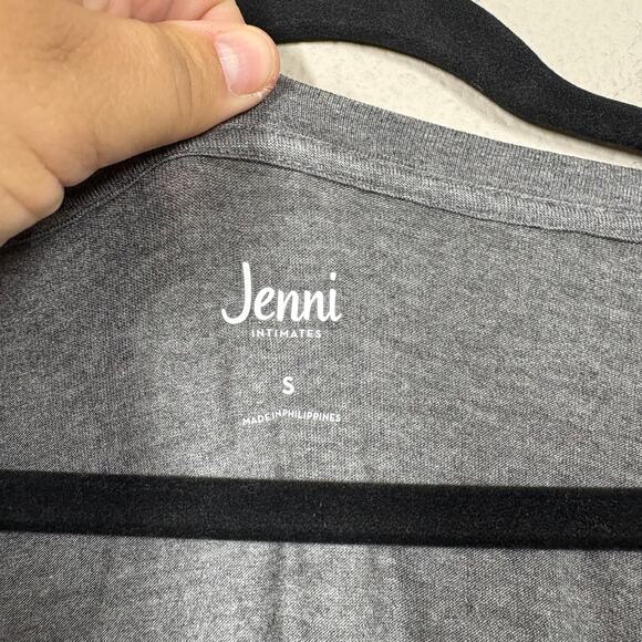 Jenni Intimates Size Small Sleeveless Tiered Chemise Dress Pewter Heather Gray - Picture 7 of 8